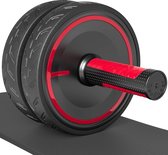 BPS® - Ab roller - Ab wheel - buikspierwiel - Ab wheel roller - buikspiertrainer met gratis anti slip mat - wiel voor buikspieren te trainen - thuis fitness