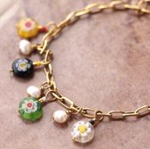 Armband Zena - Schakel - Millefiori