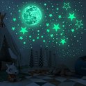 TLS Goods | Glow in the dark sterren | 436 stuks | sterren & maan stickers | Glow in the dark stars and moon | Kinderkamer | Lichtgevend| Sticker | Kinderen | Muurstickers | Sterren | Nacht | Sterrenhemel | Decoratie | Sinterklaas - Kerst