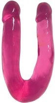 Bundle - Lollicock - Lollicock Dubbele Dildo - Cherry met glijmiddel