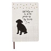 Schrijfdagboek linnen hardcover person my dog thinks