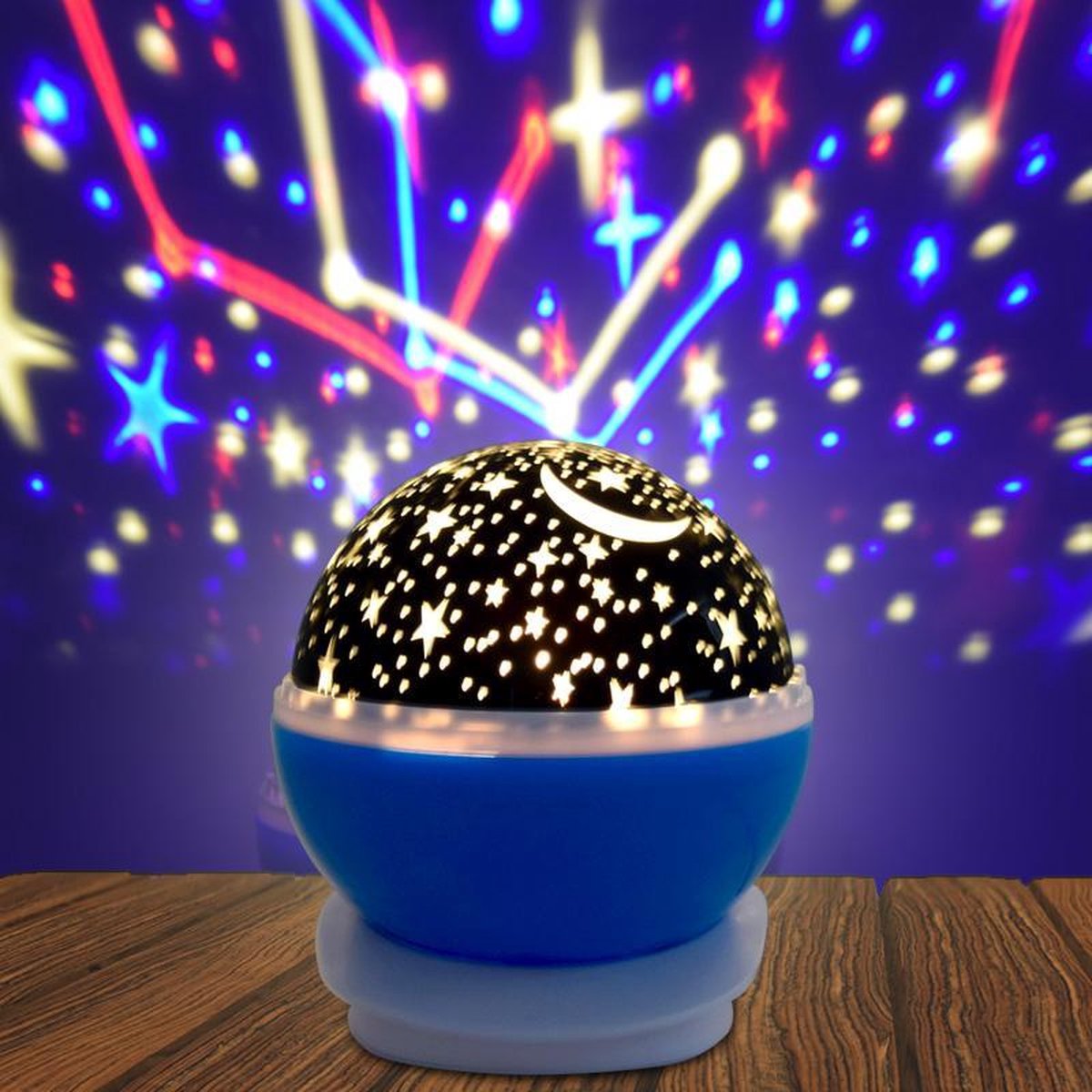Mobstore Sterrenprojector Nachtlampje - LED Projector Bol Wit - Sterren Projector - Galaxy Projectie - Star Light - Sterrenhemel Snoezellamp - Slaaptrainer Baby - Nachtlampje Kinderen - Speelgoed Jongens en Meisjes - Projectorlampen - Babyprojectors – foto 5