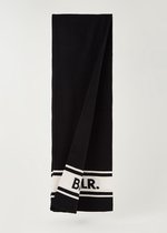 BALR. Sjaal met streepdetail 200 x 30 cm - Zwart/ Wit