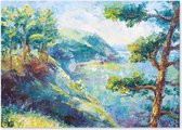 Vue sur la mer - Paysage nature - Peinture sur toile