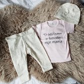 MM Baby pakje cadeau geboorte meisje  set met tekst mama aanstaande zwanger kledingset pasgeboren unisex Bodysuit | Huispakje | Kraamkado | Gift Set babyset kraamcadeau  babygeschenk babygeschenkset kraampakket