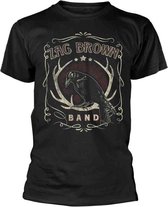 Zac Brown Heren Tshirt -S- Black Crow Zwart