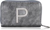 Mooie portemonnee - op de voorkant de letter P - met ritssluiting - voorzien van 7 vakjes - afmeting 13cm x 9 cm - Leuk voor uzelf of Bestel Een Kado