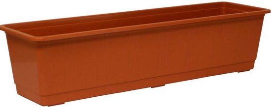 Geli - Bloembak voor balkon - Standard - 60 cm - Terracotta