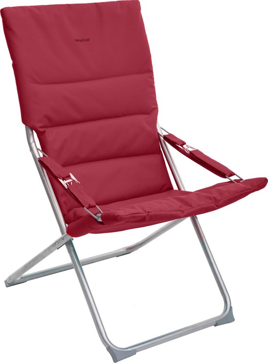 Hesperide Milos Plein air Beach chair Bordeaux - chaise pliante - chaise  longue -... | bol.com