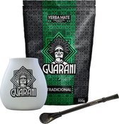 Yerba mate starterspakket Guarani - set met 500 gram yerba mate, kalebas en bombilla