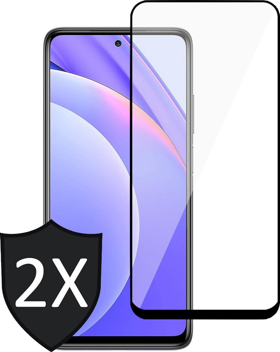 Screenprotector geschikt voor Xiaomi Mi 10T Lite - Full Screen Protector - 2 Stuks