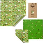 Beeswax food wraps medium kitchen pack - 3 stuks - herbruikbaar en duurzaam