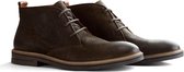 Travelin Newburgh - Halfhoge leren veterschoenen - Groen leer - Maat 47