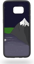 Mountain in the night sky Telefoonhoesje - Samsung Galaxy S7 Edge