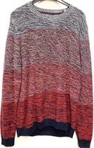 Tom Tailor Sweater - Rood, Grijs - Maat M