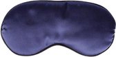 Zijden Slaapmasker Chique – Reismasker – Oogmasker – Marineblauw met bies