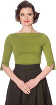 Dancing Days Longsleeve top -S- OONAGH BASIC Groen