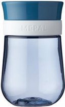 Mepal Mio – 360° Oefenbeker 300 ml – stimuleert het zelf drinken – Deep blue – kan tegen een stootje – drinkbeker kinderen – lekvrije beker