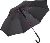 Automatische midsize paraplu - Style - zwart/paars