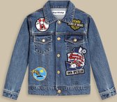 Kings Of Indigo - Kids Koi Jacket  - Accessoires - Licht Blauw - M