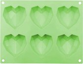 Cabantis Hart bakvorm|Siliconen bakvormen|Siliconen mallen|Bak spullen|Cake vorm|Chocolade cadeau|Chocolade hart|Groen