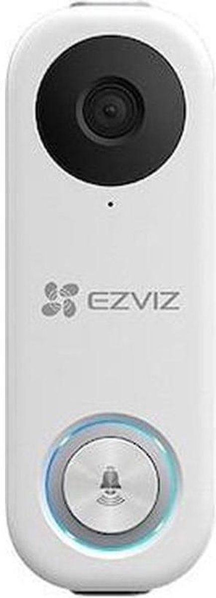 Ezviz DB1C - Wifi Videodeurbel - werkt met Google Assistent - Zonder Abonnement -Wit - EZVIZ
