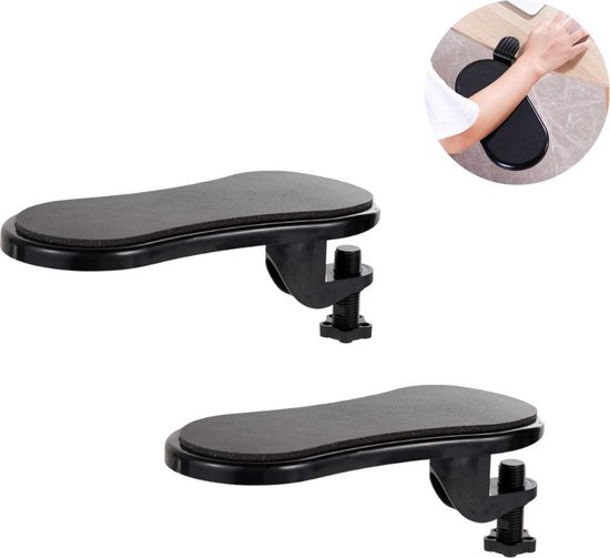 2x Accoudoir ergonomique pour chaise et table - Avec tapis de