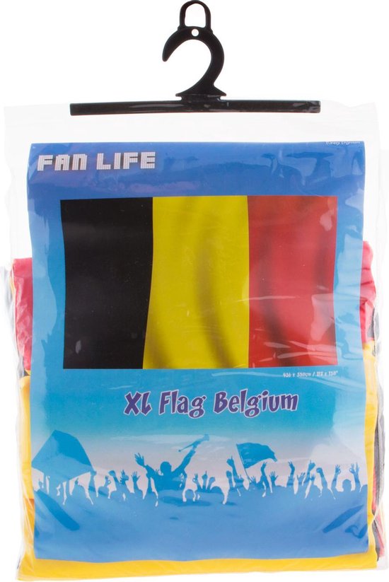 Drapeau Belgique en tissu de 90 cm X 150 cm