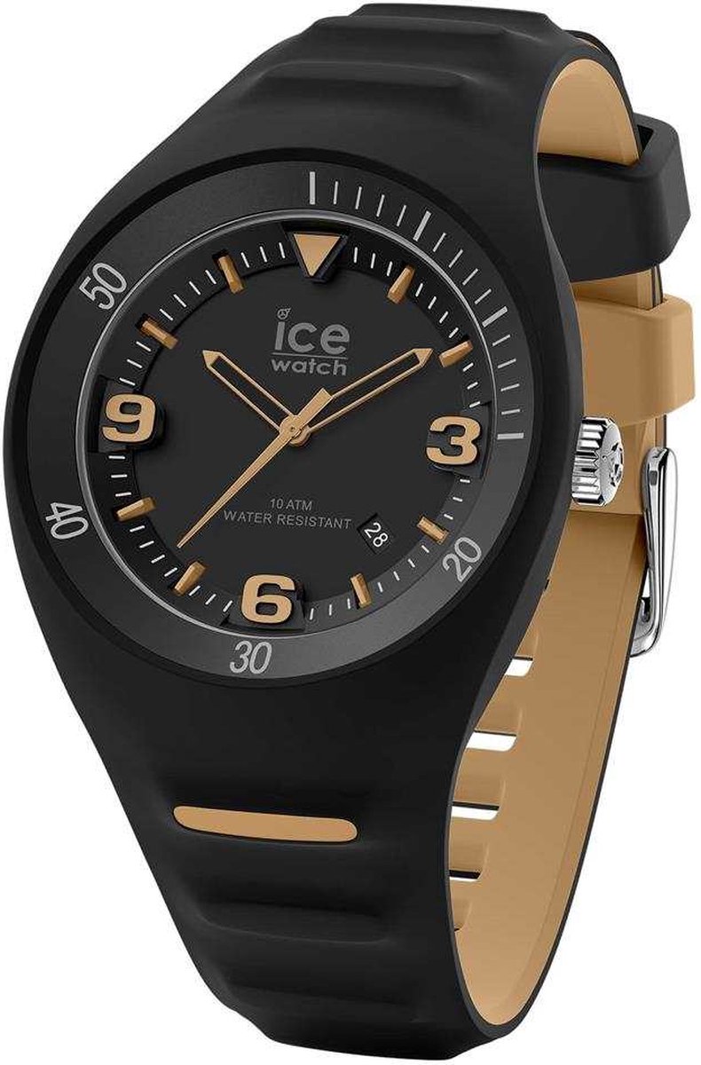 Ice Watch P. Leclercq - Black beige 018947 Horloge - Siliconen - Zwart - Ã˜ 42 mm