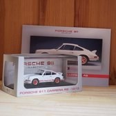 Porsche 911 Carrera RS 1973 Wit 1:43 Edition Atlas