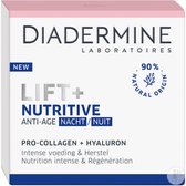 Diadermine - Nachtcrème Lift + Nutritive Anti-Age - Intense Voeding en Herstel - 3 x 50 ml  - Met Natuurlijk Pro-Collageen en Hyaluronzuur