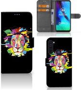 GSM Hoesje Motorola Moto G Pro Book Cover Lion Color