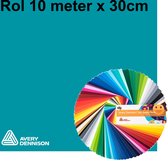 10 meter Avery snijfolie kleur 534 Turquoise Gloss voor Silhouette Cameo, brother en andere 30cm snij plotters