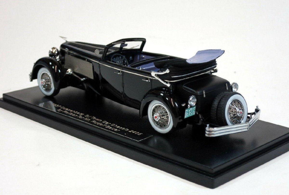 Esval 1/43 Duesenberg SJ Town Car By Rollson – Noire – Miniature Neuve