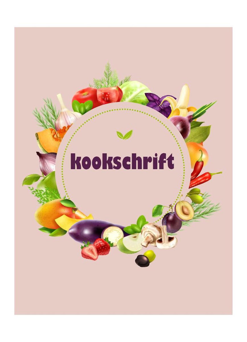 HappyBook - Kookschrift - Recepten boek - Roze - Recepten - Favoriete Recepten - Kookboek - Maak je eigen kookboek - Cadeau - Softcover - Elastiek - Boekenlegger - Familierecepten - Familie - Koken met vrienden - Gerechten opschrijven - Gerechtenboek