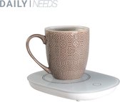 DailyNeeds - USB Cup Warmer - Mok Warmer - Mug Warmer - Verwarmde Onderzetter - Koffie Warmer - Koffie Warmhouder - Theewarmer - Wit
