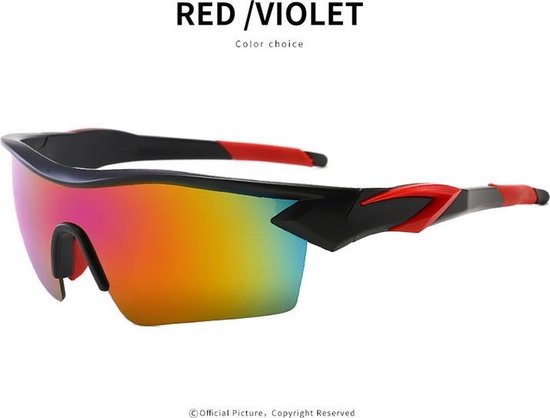 Sport zonnebril UV 400 Outdoor (Rood-zwart) | bol.com