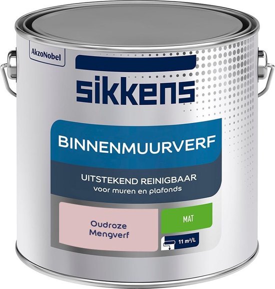 onderbreken Smaak Raad eens Sikkens Binnen Muurverf - Mengkleur - Oudroze - 2,5 liter | bol.com