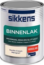 Sikkens Binnenlak - Verf - Hoogglans - Mengkleur - Vanilla Cream - 1 liter