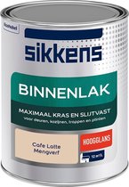 Sikkens Binnenlak - Verf - Hoogglans - Mengkleur - Cafe Latte - 1 liter