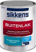 Sikkens Buitenlak - Verf - Zijdeglans - Mengkleur - Turqoise Holiday - 1 liter