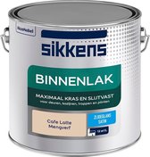 Sikkens Binnenlak - Verf - Zijdeglans - Mengkleur - Cafe Latte - 2,5 liter