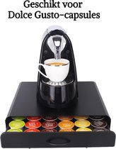 Capsulehouder met lade voor Dolce Gusto cups - Voor 36 capsules - Zwart - Dolce Gusto Capsulehouders - Capsulehouder met lade