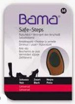 1 paar veiligheid anti slip schoenzool beschermers - Bama Safe Steps anti slip zool - size Large - Zwart - zelfklevend