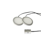 LETT® Opbouw LED Spotjes met Deursensor - Set van 2 Lampjes - Automatische Kastverlichting