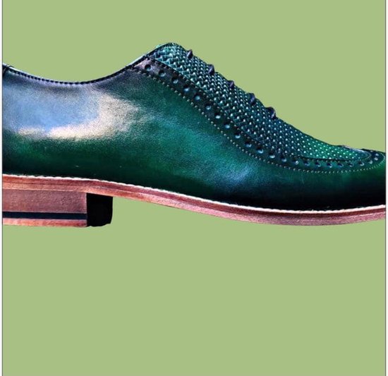 Chaussure homme en cuir, taille 43, vert | bol.com