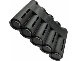 Horeca Munthouder- Eurokit - Voor 5 Soorten Munten - 5 Tubes - Zwart