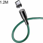 CAFELE Zhen Magnetic Series USB-C / Type-C Ronde kop Magnetische zuiging Snel opladen Datakabel Lijnlengte: 1,2 m (groen)