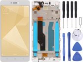 Lcd-scherm en digitizer volledige montage met frame voor Xiaomi Redmi Note 4X (wit)