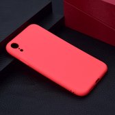 Voor iPhone XR Candy Color TPU Case (rood)